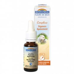 Complesso organico di fiori di Bach per animali - Emergenze, calmante - Gocce 20ml - Biofloral