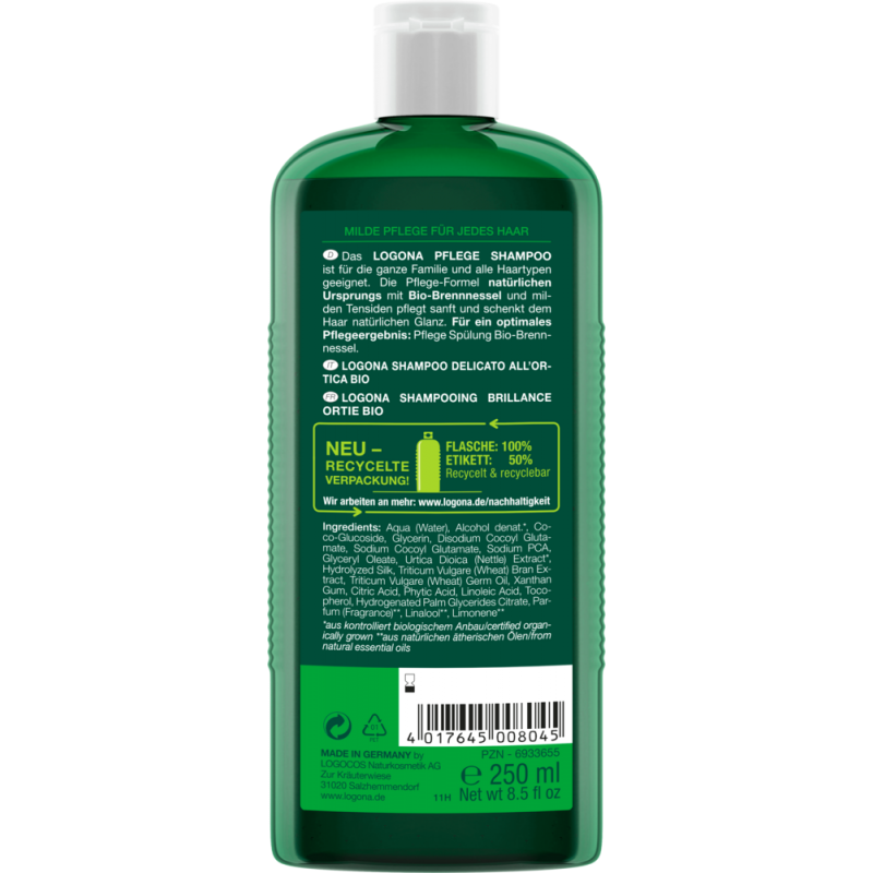 Shampoo splendere con l'ortica - 250ml - Logona