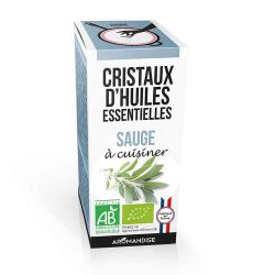 Cristaux d'huiles essentielles BIO à cuisiner, Sauge - 10g - Aromandise