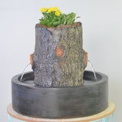Fontaine à eau - Jardinière ArtPot (avec éclairage LED et emplacement pour fleurs) - Zen'Light