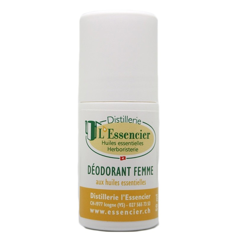 Deodorante roll on per donne con oli essenziali del Vallese - 50ml - L'essencier