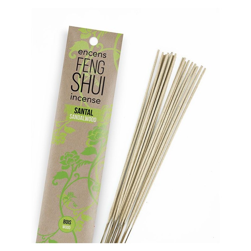 Incensi naturali Feng-Shui - Elemento legno, legno di sandalo - 20 x 30 min. - Les encens du monde