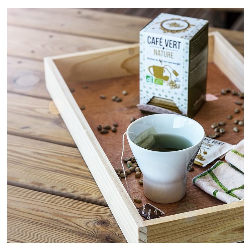 Café vert BIO en sachets, Nature - 18 sachets, 54g - Aromandise