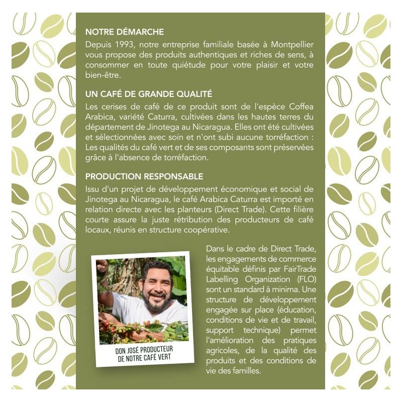 Café vert BIO en sachets, Nature - 18 sachets, 54g - Aromandise