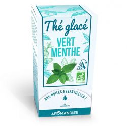 Tè freddo, tè verde e menta - 10 bustine - Aromandise