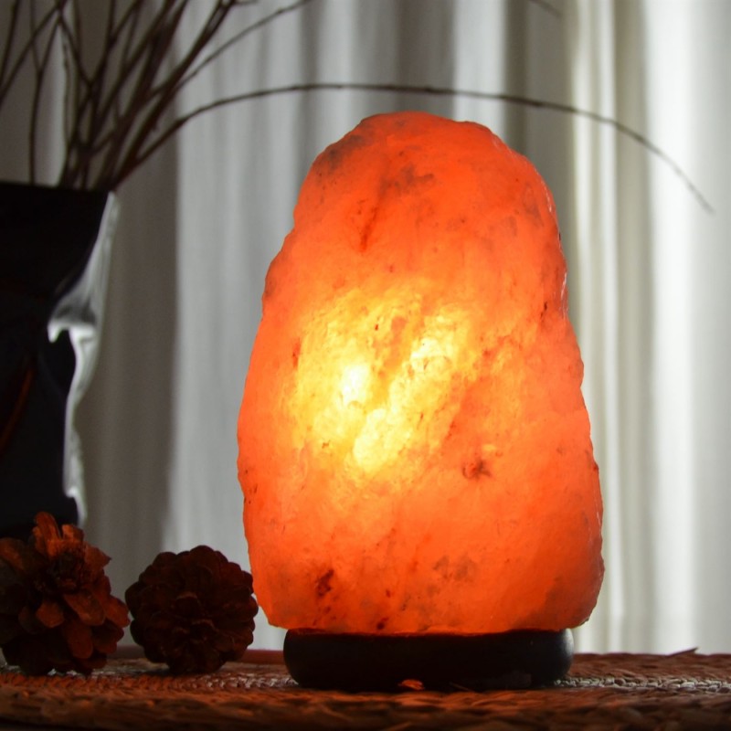 Lampe en cristal de sel de l'Himalaya, 4  à 6 kg - ZEN'Arôme