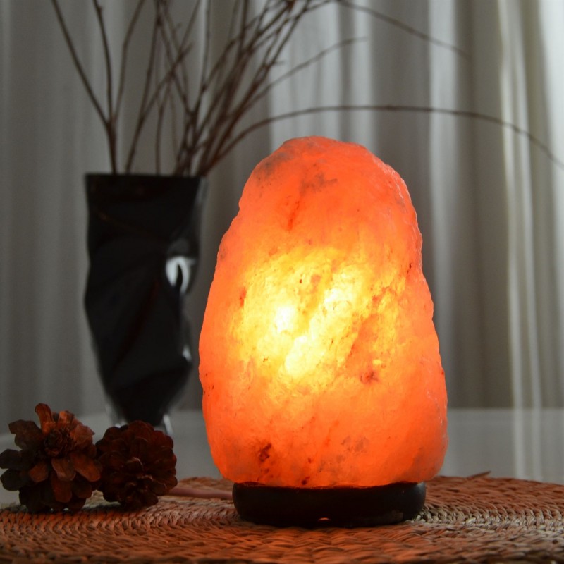 Lampe en cristal de sel de l'Himalaya, 4  à 6 kg - ZEN'Arôme