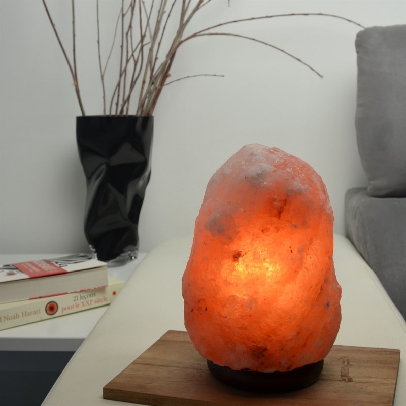 Lampe en cristal de sel de l'Himalaya, 4  à 6 kg - ZEN'Arôme