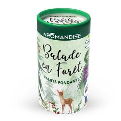 Pastiglie fondente agli oli essenziali, Passeggiata nella foresta - 6 pastiglie (4 usi per pastiglia) - Aromandise