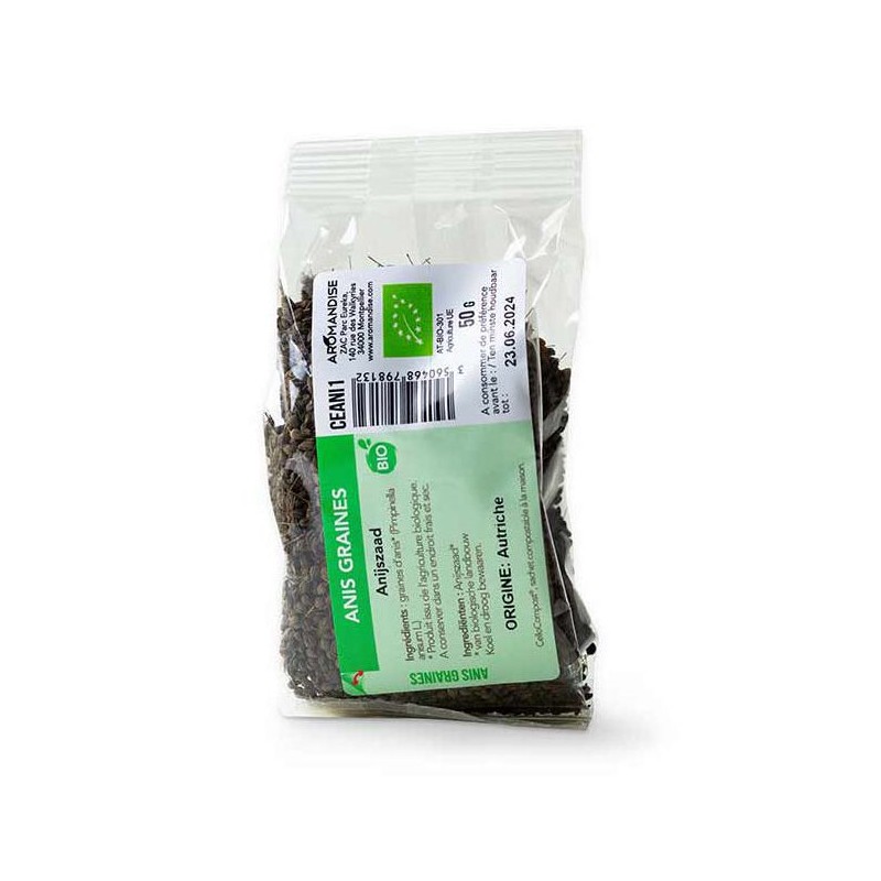 Graines d'anis biologique - Cellocompost Zero Waste - 50gr - Aromandise