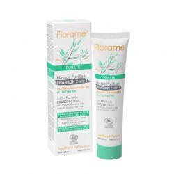 Masque purifiant PURETÉ, 2 en 1 au Charbon - 65ml - Florame