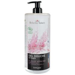 Gel douche BIO à l'Aloe vera, Tonique Vétiver - 1000ml - Helvetia Natura