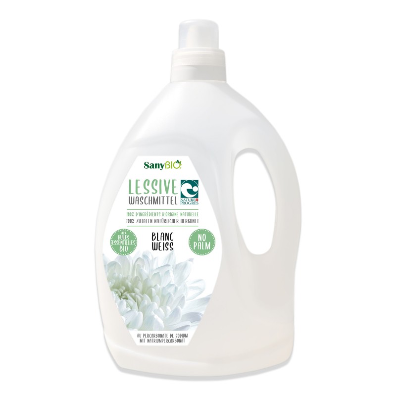 Detergente liquido organico, Biancheria bianca, Menta - 3 Litri - SanyBio (Scientia Natura)