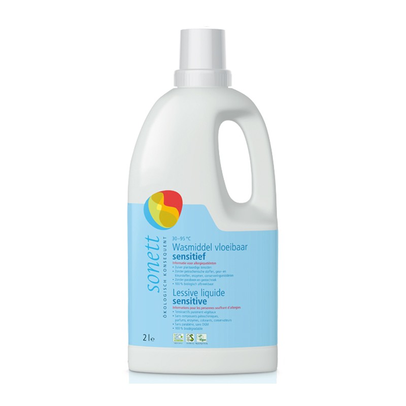 Detergente liquido ecologico, Sensitive per allergici - 2 Litri - Sonett