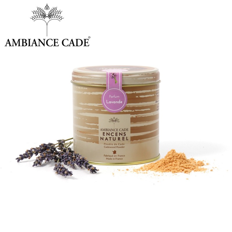 Cade-Holzpulver mit Lavendel (Natürliches Weihrauch) - 90gr - Ambiance Cade