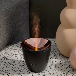 Diffusore di olio essenziale con diffusori di aromi a fiamma nero