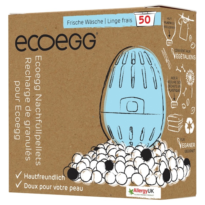 Uovo di lavaggio ecologico, Bucato fresco - Ricarica 50 lavaggi - ECOegg