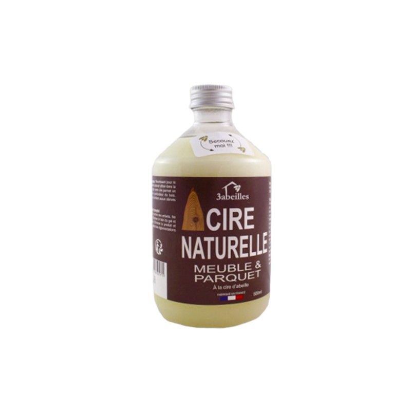 Cire naturelle liquide pour meuble et parquet - 500ml - 3 Abeilles