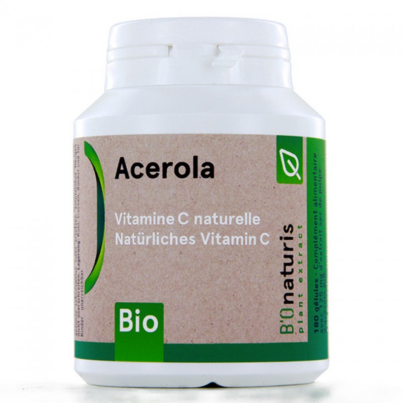 Acérola 250mg, défenses immunitaires - 120 gélules - BIOnaturis