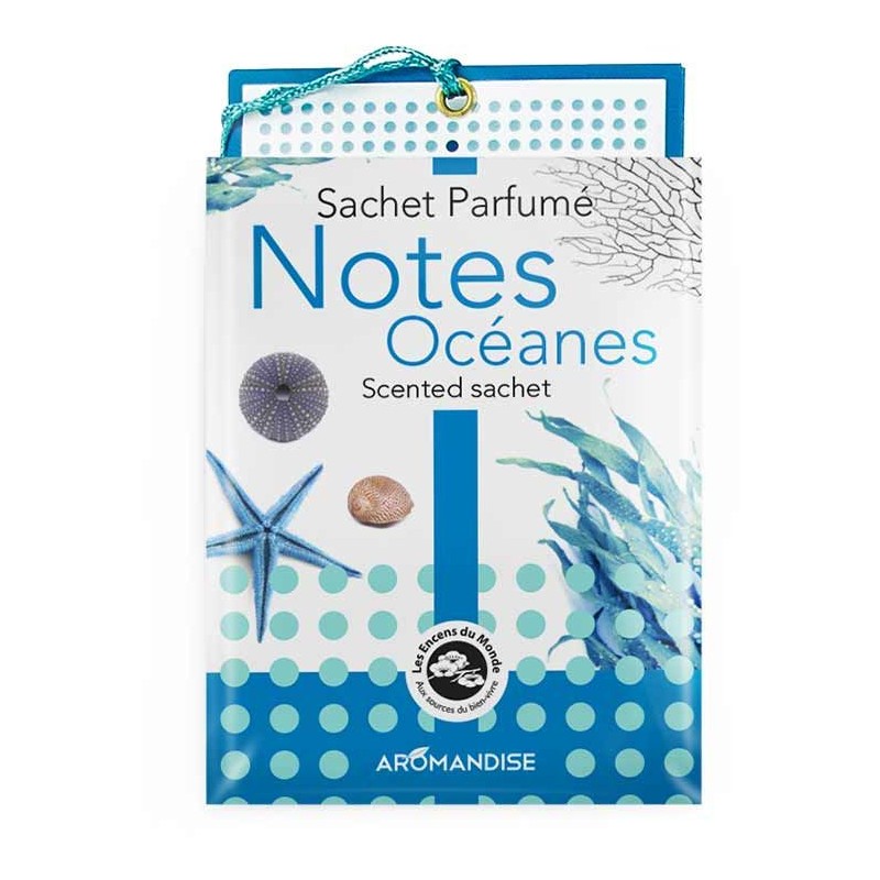Sachet parfumé, 100% naturel et Fairtrade, Notes océanes - 15g - Les encens du monde