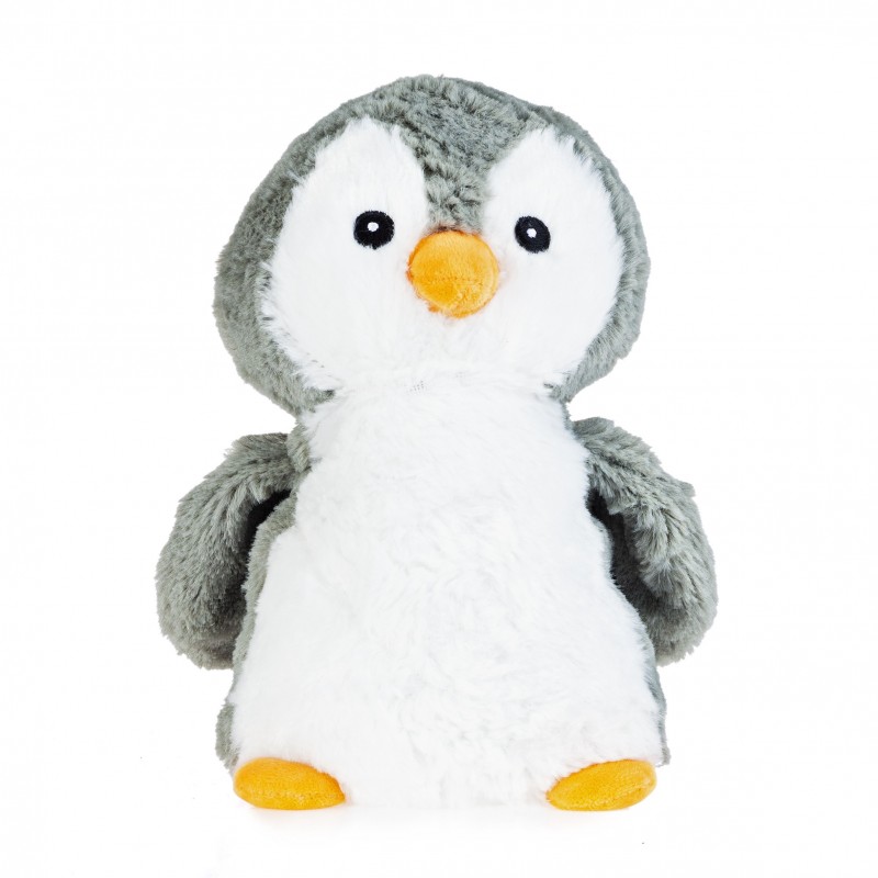Riscaldamento peluche di grano da riscaldare nel microonde - Penguin -  Pelucho (L'artisan du bien-être)