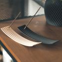 Porta incenso in legno e amido stampato in 3D - Balance, Golden pine - COPO Design