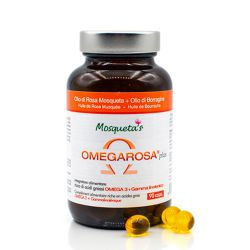 Omegarosa Plus, Capsule di oli di Rosa Mosqueta e di Borragine biologic - 60 caspules - Mosqueta's