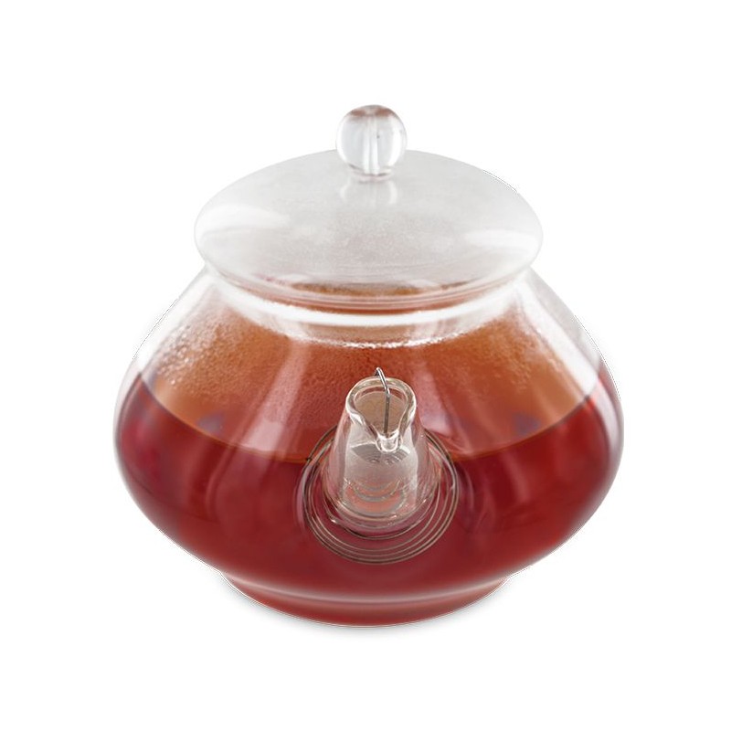 Teekanne MINI aus Borosilikatglas mit integriertem Edelstahlfilter - 0,32 L - Aromandise