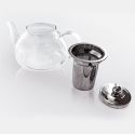 Teiera in vetro borosilicato con filtro in acciaio inossidabile - 0,80 L - Aromandise