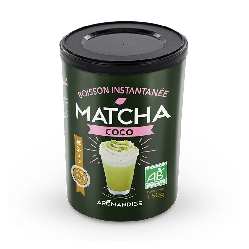 Bevanda istantanea, Matcha-cocco biologico - 100g - Aromandise