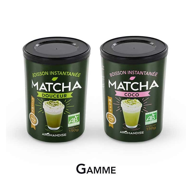 Bevanda istantanea, Matcha-cocco biologico - 100g - Aromandise