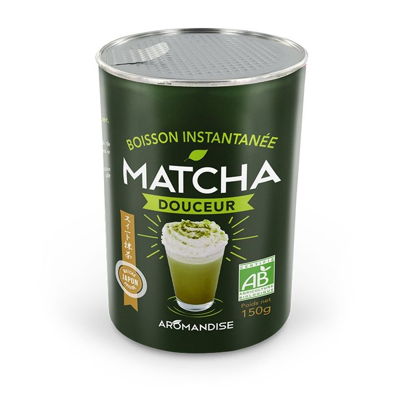 Boisson instantanée, Matcha Douceur BIO - 100g - Aromandise