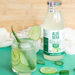 Gel à boire d'Aloe vera et citron vert - 0,5 litre - Aromanidse