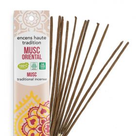 Encens Indiens, 100% naturels "Haute tradition" - Musc oriental - 20 pces - Les encens du monde