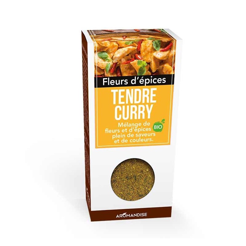 Fleurs d'épices BIO, Tendre Curry - 40g - Aromandise