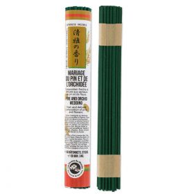 Rouleaux d'encens japonais court, Le mariage du pin et de l'orchidée - 60x 30 min. - Les encens du monde