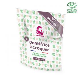 Dentifricio masticabile, Ortica-Menta (senza fluoro) - 120 compresse - Lamazuna