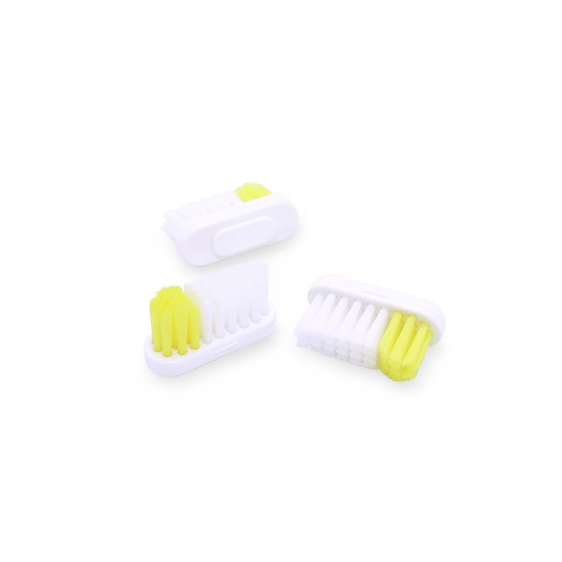 Brosse à dents rechargeable en bioplastique, fabriquée en France - Jaune - Lamazuna