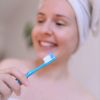 Brosse à dents rechargeable en bioplastique, fabriquée en France - Jaune - Lamazuna