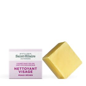 Nettoyant visage solide BIO & 100% naturel pour peaux sèches - 50g - De Saint-Hilaire