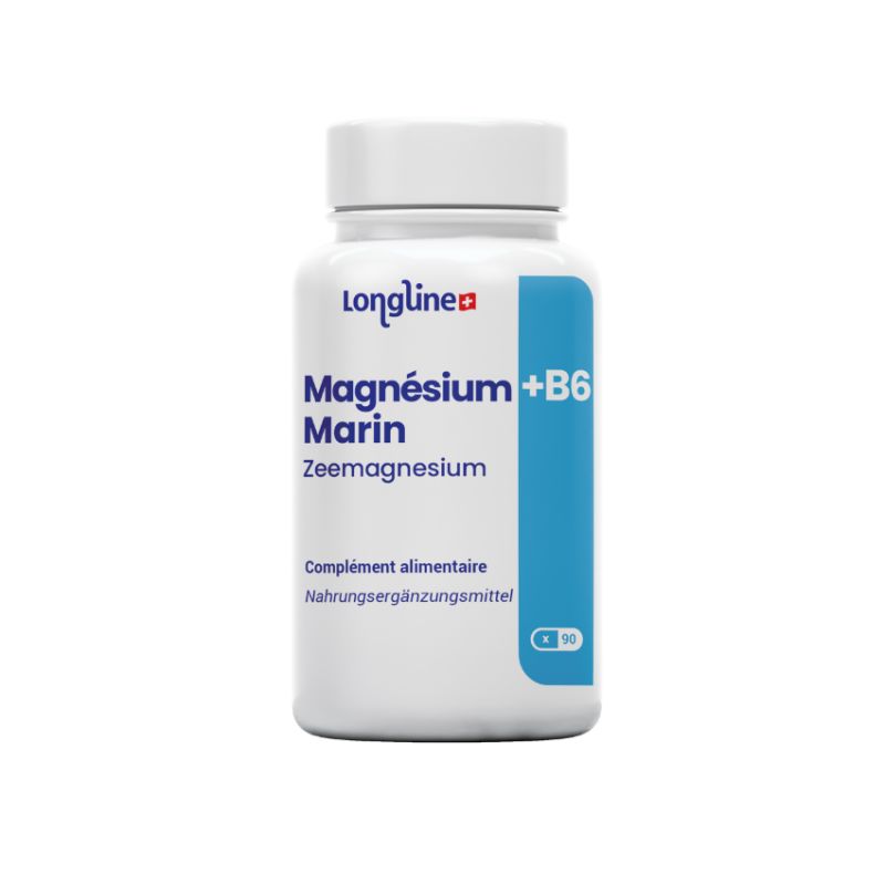 Marines Magnesium + Vitamin B6 - 90 Kapseln - Longline