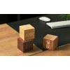 Orologio ecologico Bamboo Cube Plus, 4 funzioni - Gingko Design