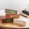 Horloge écoconçue Flip Click Clock en Bamboo - Gingko Design