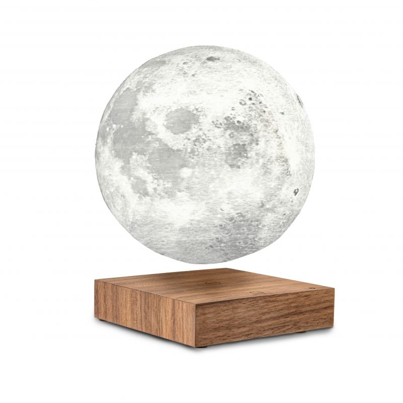 Hängelampe Mond mit Sockel aus Walnussholz - Gingko Design