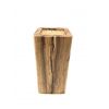 Ceppo di coltelli in legno d'ulivo DESIGN con portapunte in legno - Olivenholz Erleben