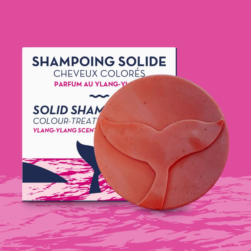 Shampoing Solide pour cheveux colorés, Parfum au ylang-ylang- 85g - The Green Emporium