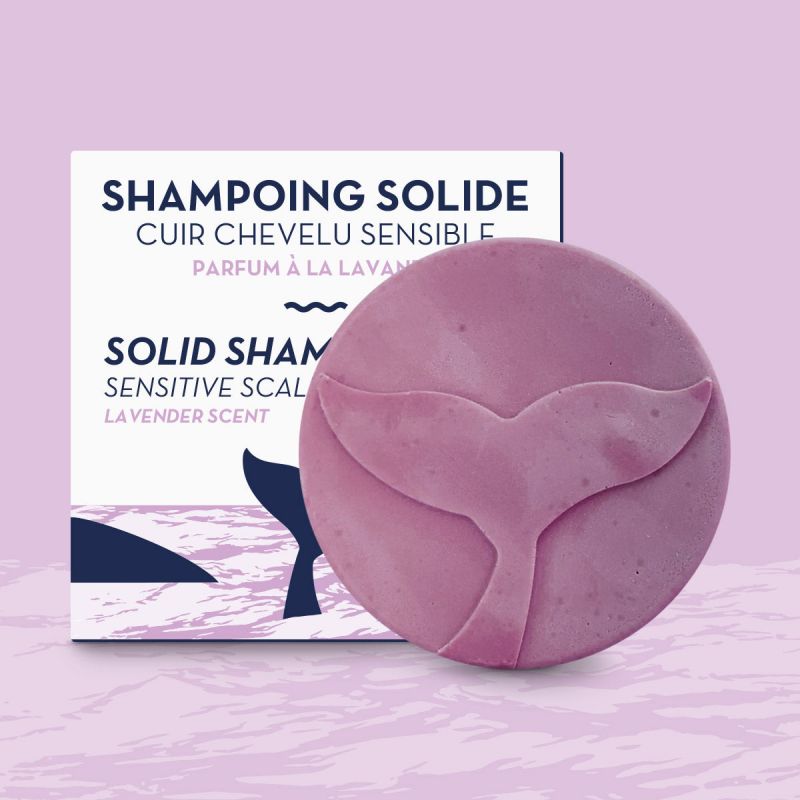 Shampoing Solide pour cheveux sensibles, Parfum à la lavande - 85g - The Green Emporium