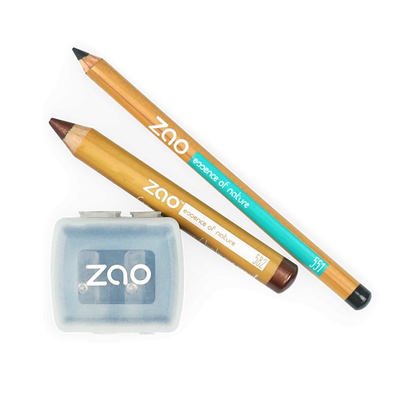 Bleistiftspitzer die 2 Make-up-Stiftspitzen Zao, N°761 - Zao