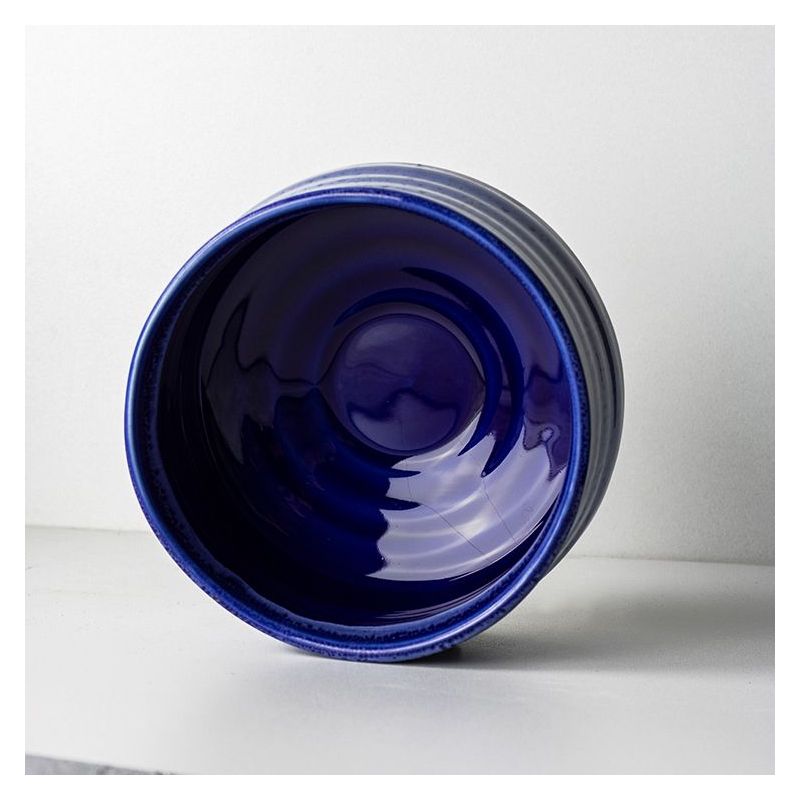 Bol de cérémonie Chawan bleu, en argile et céramique - 0,5L - Aromandise