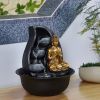 Fontaine à eau - Bouddha Praya (avec statue & éclairage LED) - Zen'Light